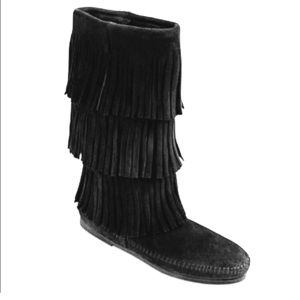 Minnetonka Fringe Boots